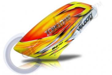Lackierte Gfk Haube für Velocity 50 - Cool Fire 