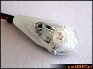 8Wx2 Positionslicht Ultra, WEISS, 16mm, T-Fuse 