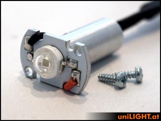 4W Einbaulicht ROT, kurz 