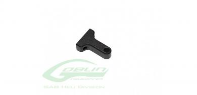 ALUMINUM BELLCRANK BASE BLACK MATTE-G. BLACK NITRO/THUNDER 