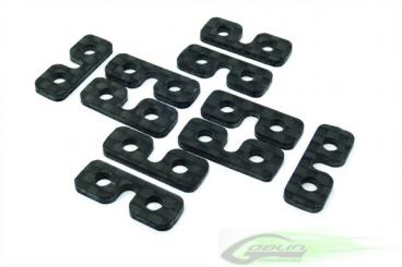 Carbon Fiber Servo Spacer (10pcs.) - Goblin 500/700/770/Kraken 