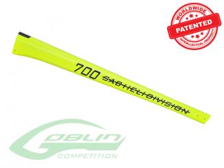 Carbon Fiber Tail Boom Yellow - Goblin 700 Competition 