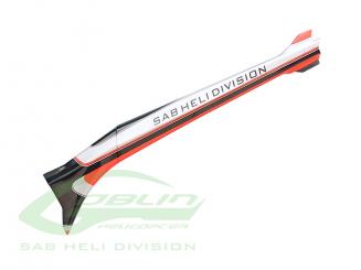 Carbon Fiber Tail Boom Silver/Carbon - Goblin Urukay Carbon 