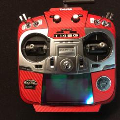 Klebefolien Set rot für Futaba T14SG 