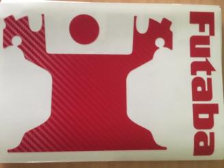 Klebefolien Set rot für Futaba T8FG 