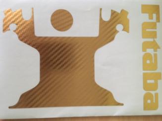 Klebefolien Set gold für Futaba T8FG 