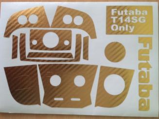 Klebefolien Set gold für Futaba T14SG 