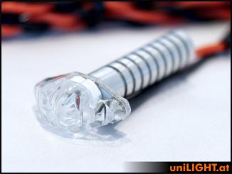 Ultra-Power 8Wx2 Mini-Blitzlicht 8mm, WEISS 