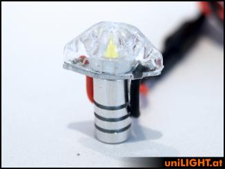 4W Mini-Blitzlicht 8mm, kurz, ROT 