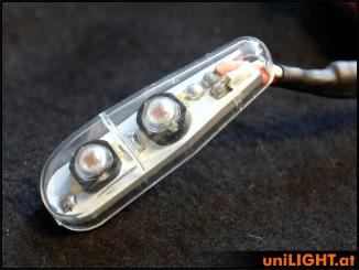 12Wx2 Blitzlicht 11mm, WEISS, T-Fuse 