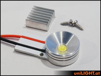 8Wx2 Fahrwerk-Scheinwerfer, 20mm, WARM WEISS, Ultra-Power  