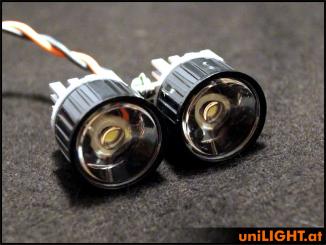 2x4W Doppel-Scheinwerfer, 60°, WARMWEISS 