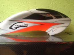 Lackierte Gfk Haube für Goblin 700 - Hazard 