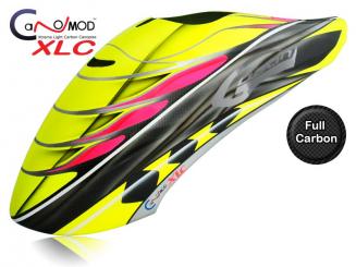 Scorpion - Goblin 380 FULL CARBON Canopy (Chrome Version) 