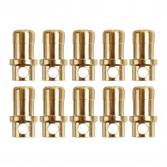 Goldkontakt - Ø8,0mm - 10 Stecker 