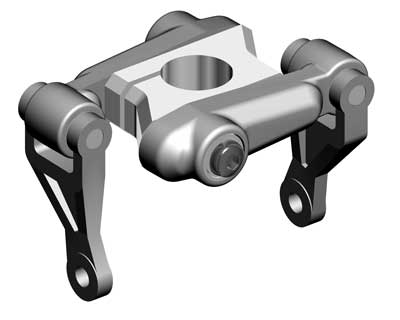 TS-Mitnehmer für Rigidkopf, 10mm Rotorwelle 