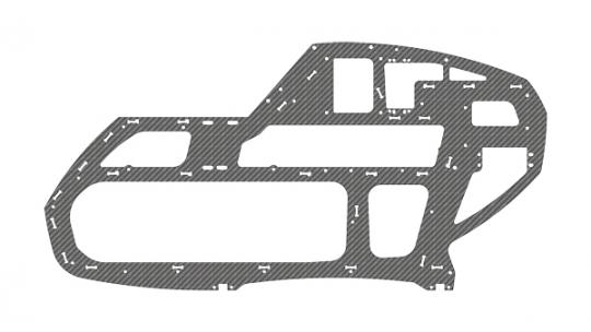 Seitenteil links, 1mm, LOGO 700 XXtreme 