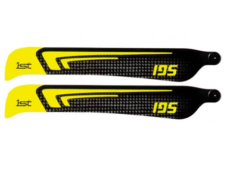 1st Rotorblätter CFK 195mm FBL (gelb) 