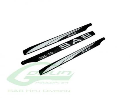 SAB 360mm Blackline Carbon Blade 3D (White) - 3 Blades 