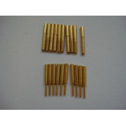 0.8mm Goldstecker mit Gehäuse 5 Paar 