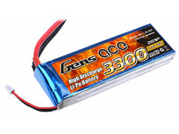 Gens ace Lipo 3300mAh 25C 7.4V T plug 2S1P 