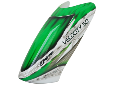 Lackierte Gfk Haube für Velocity 50-GREEN ASSASSIN 