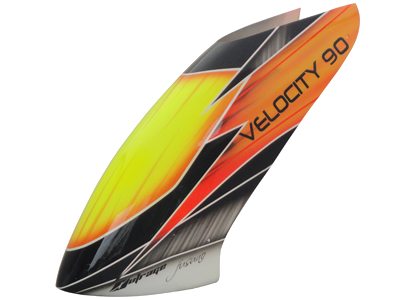 Lackierte Gfk Haube für Velocity 90-LIGHTNING SKY 