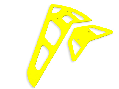 Neon Yellow Fiberglass Horizontal/Vertical Fins 