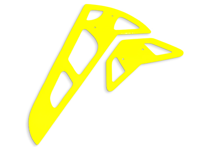 Neon Yellow Fiberglass Horizontal/Vertical Fins 