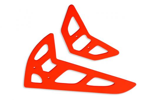 Neon Orange Fiberglass Horizontal/Vertical Fins 