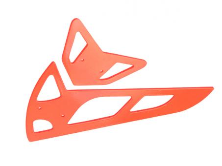 Neon Orange Fiberglass Horizontal/Vertical Fins 