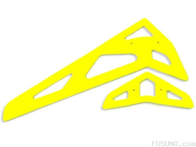 Neon Yellow Fiberglass Horizontal/Vertical Fins 