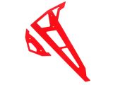 Neon Red Fiberglass Horizontal/Vertical Fins 