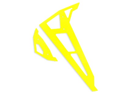 Neon Yellow  Fiberglass Horizontal/Vertical Fins 
