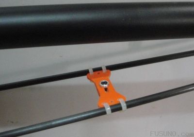 FUSUNO Tail Boom Brace 550,600,700 size Orange G10 