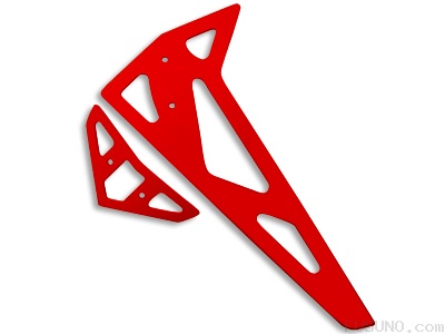 Neon Red 1.2mm Fiberglass Horizontal/Vertical fins 