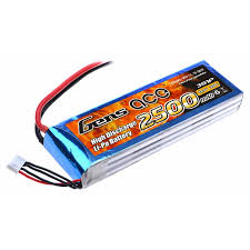 Gens ace 11.1V TX 2500mAh 3S1P T plung 