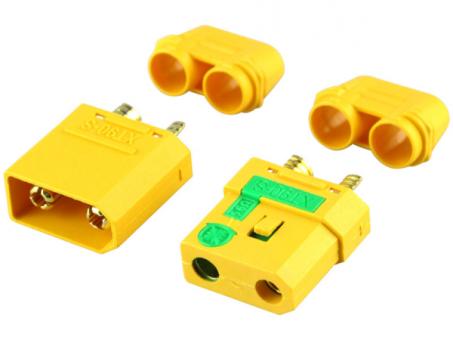 Goldkontaktstecker XT90-S Anti-Spark / 1 Paar 