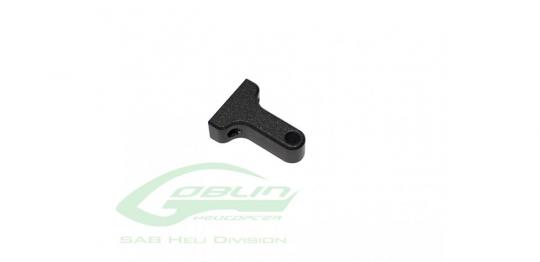 ALUMINUM BELLCRANK BASE BLACK MATTE-G. BLACK NITRO/THUNDER 