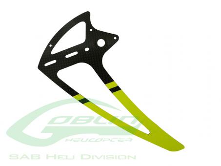 Carbon Fiber Tail Fin Yellow - Goblin 500 