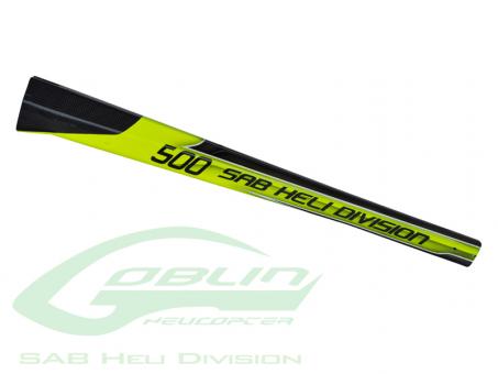 Carbon Fiber Tail Boom Yellow/Black - Goblin 500 