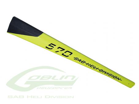 Carbon Fiber Tail Boom Yellow - Goblin 570 