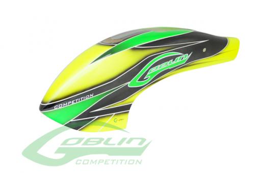SAB Canomod Airbrush Canopy Yellow/Green - Goblin 700/770 Competition 