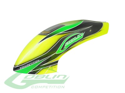 SAB Canomod Airbrush Canopy Yellow/Green - Goblin 630 Competition 