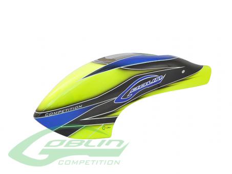 SAB Canomod Airbrush Canopy Yellow/Blue - Goblin 700/770 Competition 