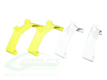 Plastic Landing Gear Support White & Yellow 
