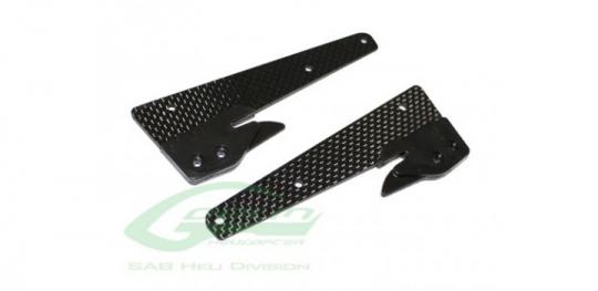 CARBON FIBER FRONT LANDING GEAR SUPPORT - BLACK THUNDER 