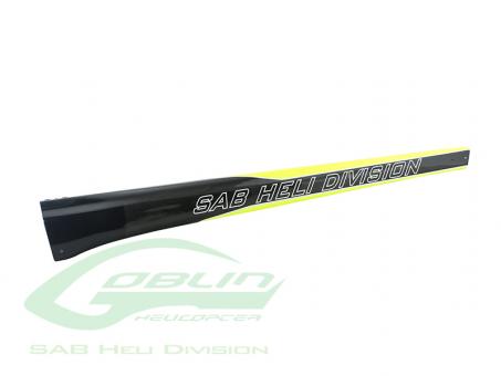 Carbon Fiber Tail Boom Yellow/Carbon 700 Size - Goblin Black Nitro/Thunder 