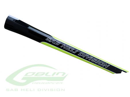 Carbon Fiber Tail Boom Yellow/Black - Goblin 420 Sport 