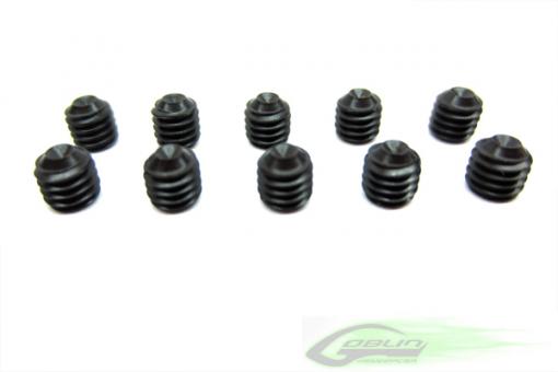 Cone Point Set Screws M4x4 (5pcs)- Goblin 500/700/770 